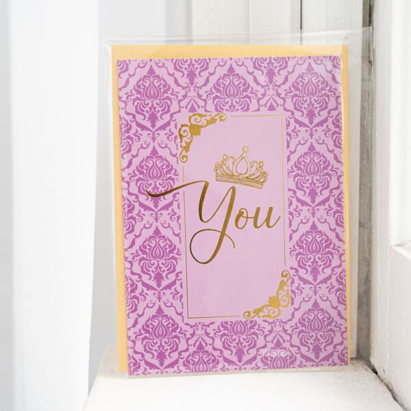 Party of <b>ONE</b> Greeting Card <b>(Damask)</b>